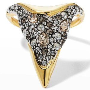 Midnight SOLANALES CRYSTAL POINTED RING